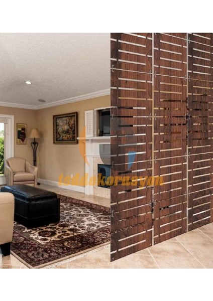 Ahşap Oda Bölücü/seperatör/ Duvar Panelleri 40X40 cm