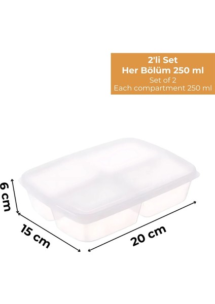 4 Bölmeli Buzdolabı Organizeri 1 Lt, Friz Düzenleyici, 2'li Set indirimleri