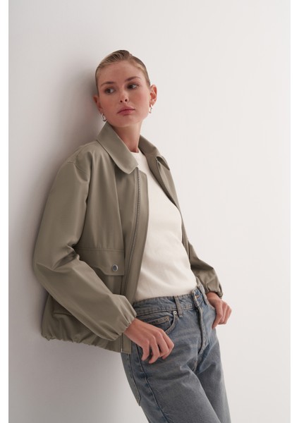 Geniş Cepli Bomber Ceket