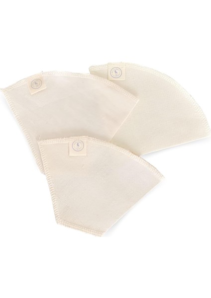 Ladies Yeniden Kullanılabilir Kumaş Kahve Filtresi (1x4)