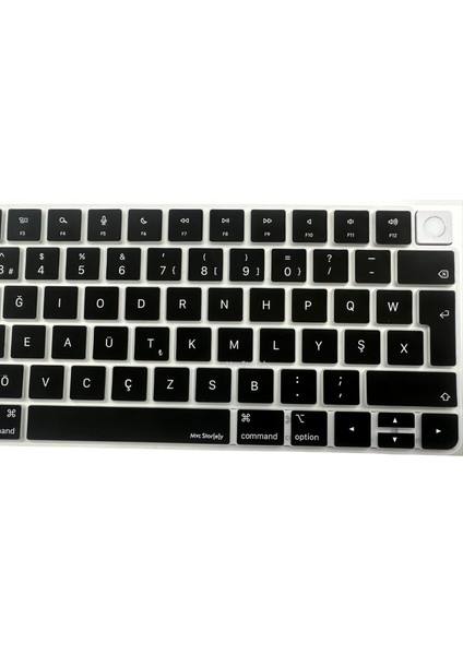 F Klavye Apple Magic Keyboard-3 Touchid'li A2449 A2450 Modeli ile Uyumlu Siyah