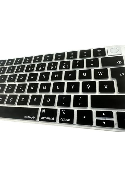 F Klavye Apple Magic Keyboard-3 Touchid'li A2449 A2450 Modeli ile Uyumlu Siyah