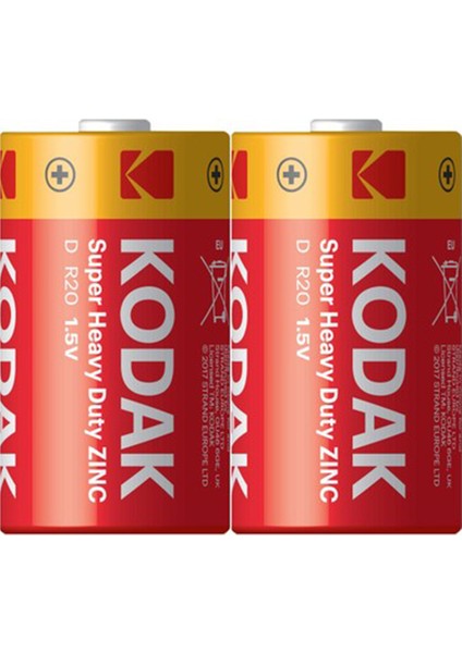 Kodak Super Heavy Du D Boy (R20) Pil 2li Paket fiyatları