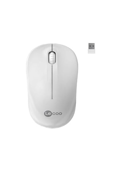 WS206 Kablosuz 1200DPI 3 Tuşlu Sessiz Pc, Mac, Dizüstü Bilgisayar Için, USB Mini Alıcı ile Optik Mouse Beyaz modelleri