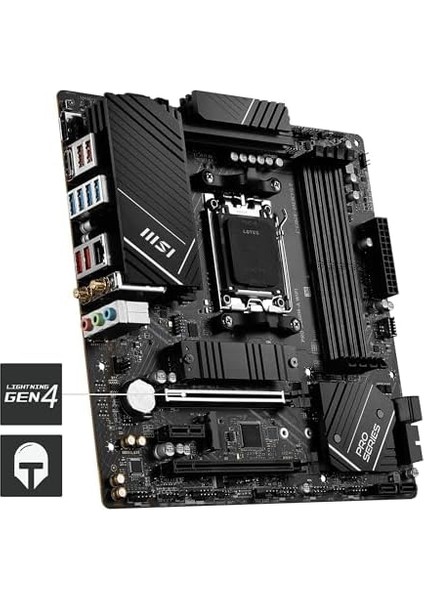 Pro B650M-A Wıfı Am5 Ddr5 6400MHZ(OC) HDMI Dp M.2 Usb3.2 2.5g Lan Wıfı 6e Matx Anakart