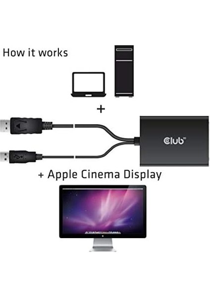 3d Cac-1010-A Aktif Adaptör Displayport Dvı-D Hdcp Off (Sinema Ekranları Için)