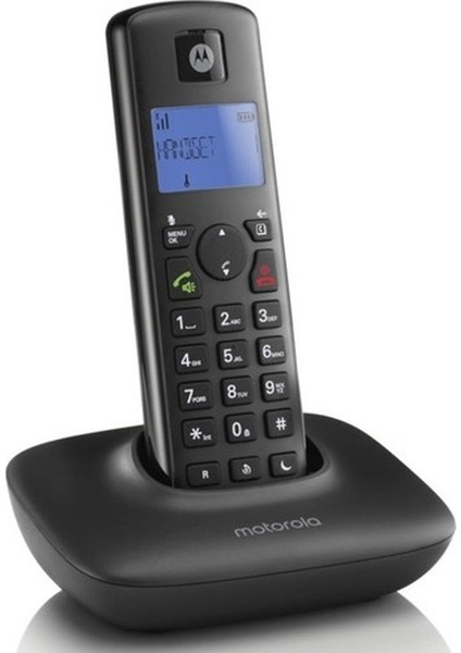 Motorola T401+ Kablosuz Dect Telsiz Sabit Hat Telefon Siyah