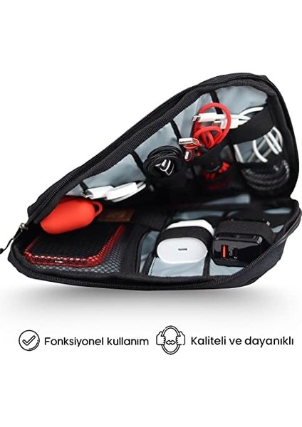 Array Kablo Organizer Çantası - Siyah