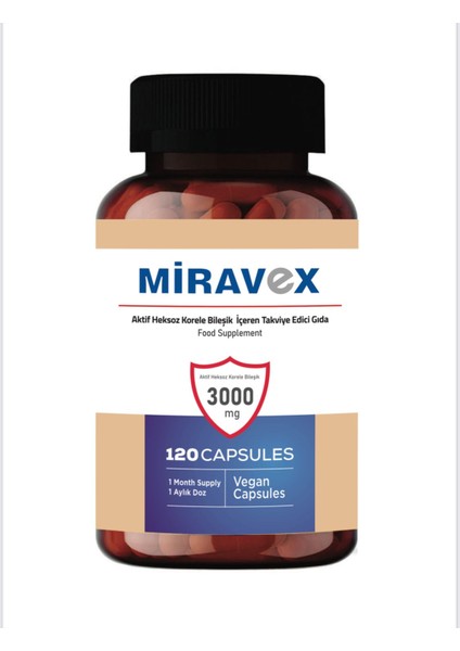 Ahcc 3000 Mg 120 Kapsül