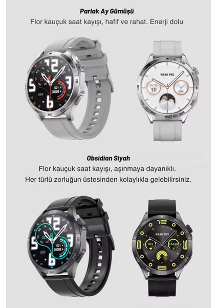 Gt4 Watch Yuvarlak Amoled Ekran Yeni Nesil Özelliklere Sahip Akıllı Saat