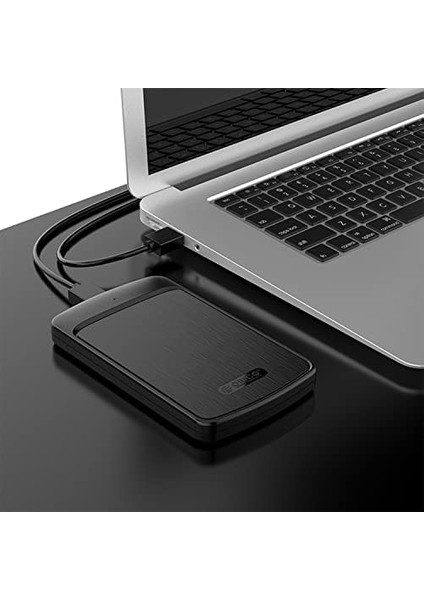 Usb3.0 2.5 Inç Hdd Ssd Harici Slim Harddisk Kutusu 2020u3-Bk Siyah