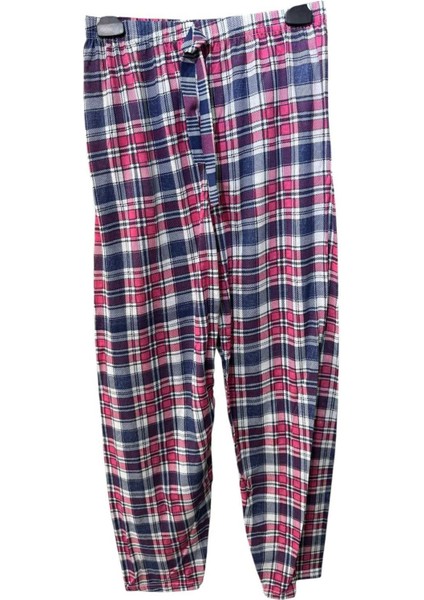 Pamuklu Ince Nefes Alan Kumaş Kurdele Bel Detaylı Baskılı Cepsiz Kadın Pijama Altı modelleri