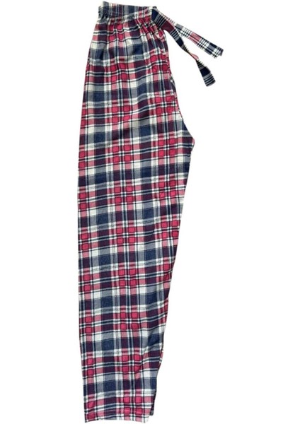 Pamuklu Ince Nefes Alan Kumaş Kurdele Bel Detaylı Baskılı Cepsiz Kadın Pijama Altı fırsatları
