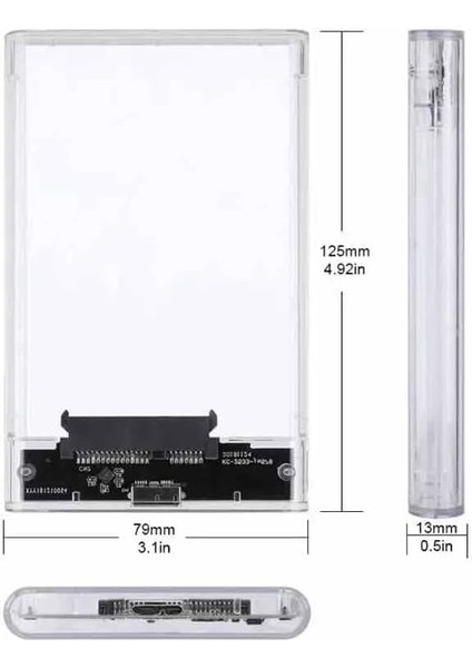 Sata Ssd Ve 2.5 Inch Notebook Harddiskleri Taşınabilir Harddiske Çeviren Kutu Yüksek Hızlı 2tb Usb 3.0 Için 2.5 Inç Sata Harici Sabit Disk Ssd Hdd Hard Disk Şeffaf Sabit Disk Kutusu
