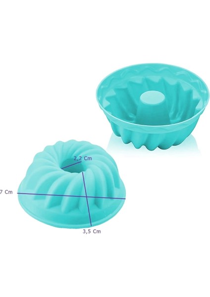 Muffin Kek Kalıbı Silikon 6 Adet