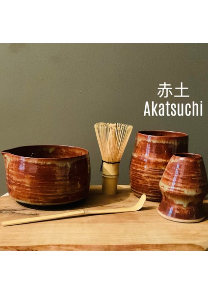 El Yapımı Seramik Matcha Seti (5 Parça)