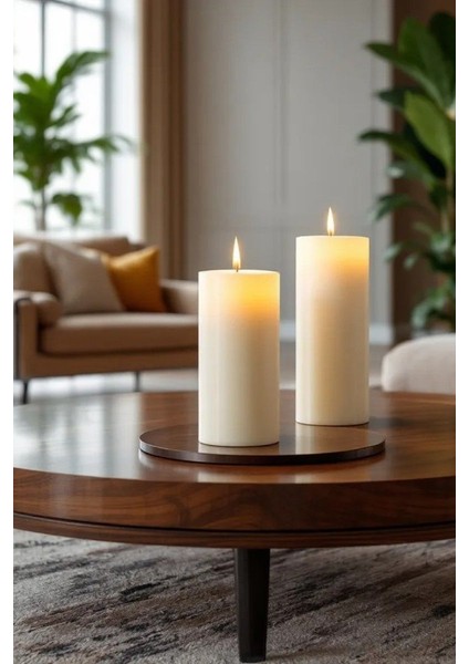 Silindir Mum Kütük Mum Blok Mum Kokulu Mum 10 x 25 cm Kahve Kokulu El Işçiliği Hand Made fiyatları