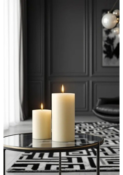 Silindir Mum Kütük Mum Blok Mum Kokulu Mum 10 x 25 cm Kahve Kokulu El Işçiliği Hand Made fırsatları