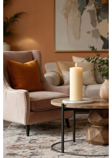 Silindir Mum Kütük Mum Blok Mum Kokulu Mum 10 x 30 cm Lavanta Kokulu El Işçiliği Hand Made fiyatları