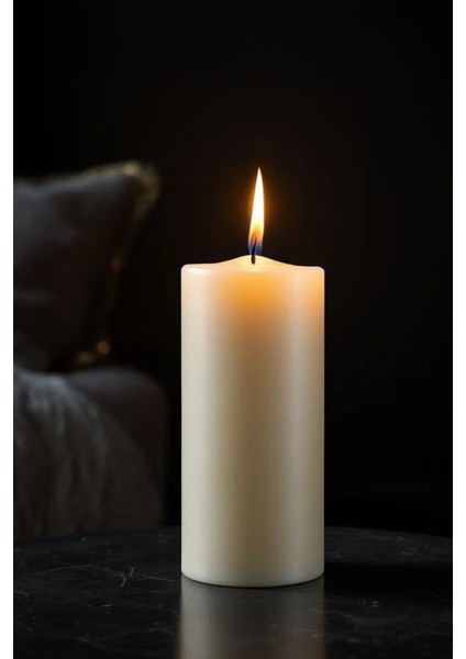 Silindir Mum Kütük Mum Blok Mum Kokulu Mum 10 x 30 cm Lavanta Kokulu El Işçiliği Hand Made fırsatları