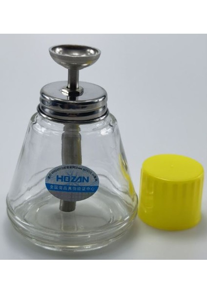 -26035 Şeffaf Cam Şişe Alkol Tiner Yağ Için Otomatik Basmalı Dispenser