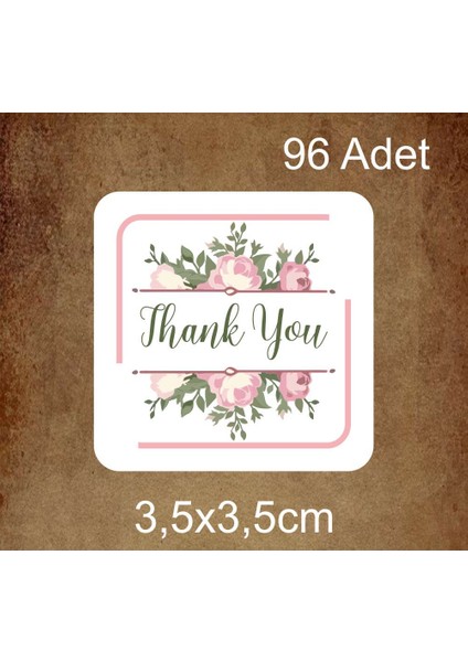 Thank You 08- Yapışkanlı Etiket Stıcers