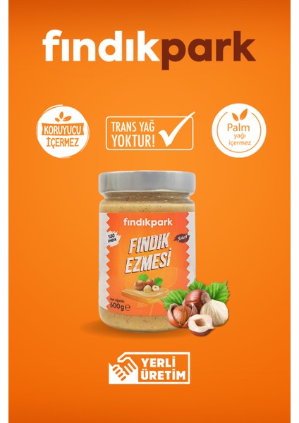 Fındıkpark Günlük Şekerli ve Şekersiz Fındık Ezmesi - 2li Paket - 1200 Gram
