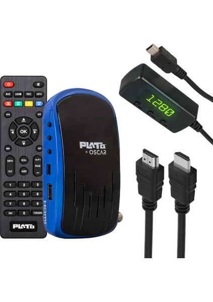 Oscar Çift Usbli Tkgsli Dıs Gözlü+Tuşlu Hd Uydu Alıcısı
