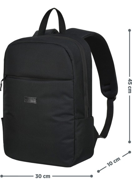 Siyah Su Geçirmez Laptop Sırt Çantası - Gizli Cepli , Sünger Destekli , 15.6-16.1-16.9 Inç Uyumlu fırsatları
