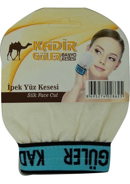 İpek Hassas Cilt İçin Yüz Kesesi Beyaz 9x10