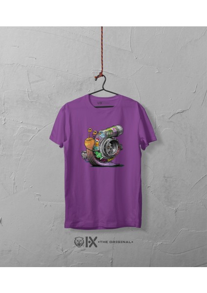 Turbo Salyangoz Baskılı Oversize Tshirt