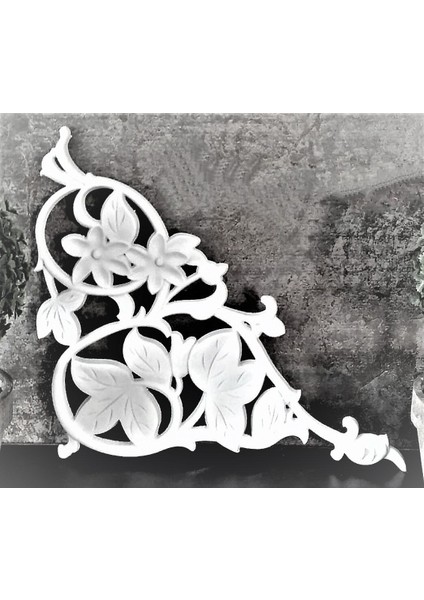 Sarmaşık Yaprak Çiçek Dekor 21CM Aplik Silikon Kalıp K-179