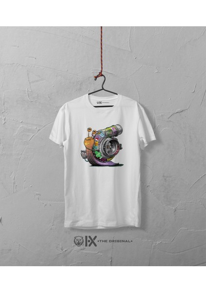 Turbo Salyangoz Baskılı Oversize Tshirt