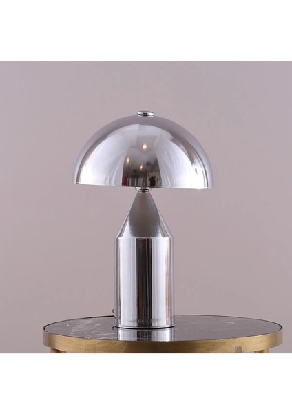 Elite Lighing Krom Renk Mantar Masa Lambası