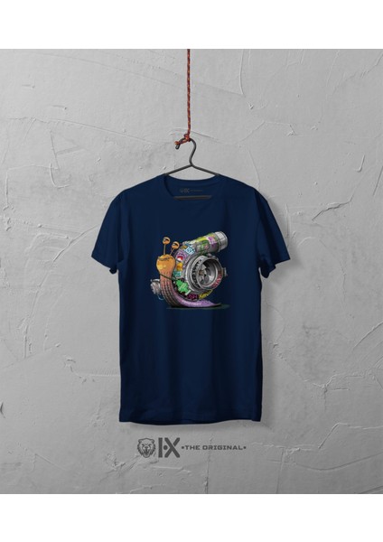 Turbo Salyangoz Baskılı Oversize Tshirt