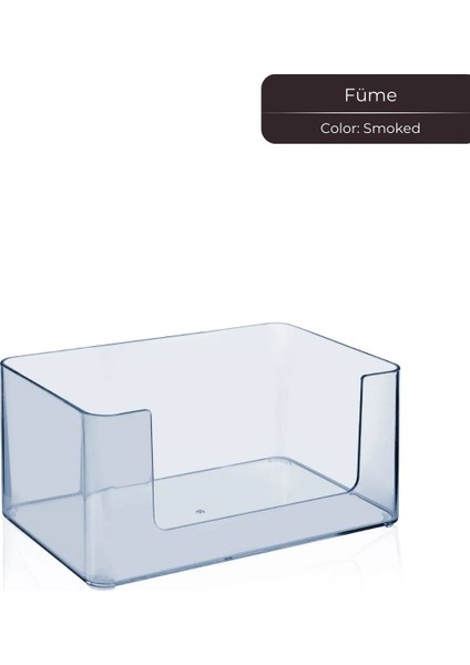 Kat Kat Şeffaf Organizer Plastik Düzenleyici, 24,5 x 14,5 cm Füme fiyatları