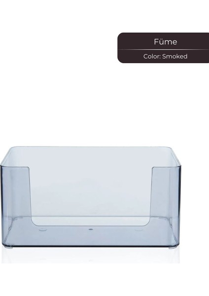 Kat Kat Şeffaf Organizer Plastik Düzenleyici, 24,5 x 14,5 cm Füme modelleri