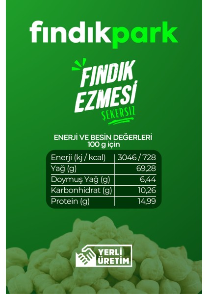 Fındıkpark Günlük Şekerli ve Şekersiz Fındık Ezmesi - 2li Paket - 700 Gram