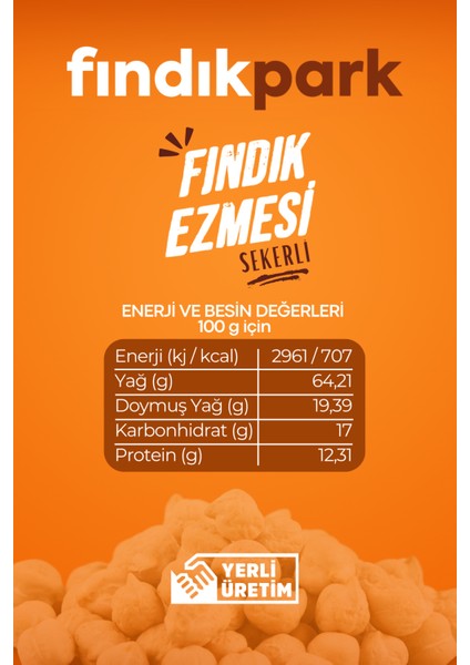 Fındıkpark Günlük Şekerli ve Şekersiz Fındık Ezmesi - 2li Paket - 700 Gram
