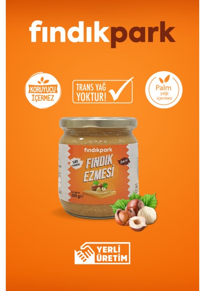 Fındıkpark Taze Fındık Ezmesi %80 Fındık 2li Paket - 700 Gr.
