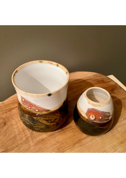 El Yapımı Seramik Matcha Seti (5 Parça)- Hinode