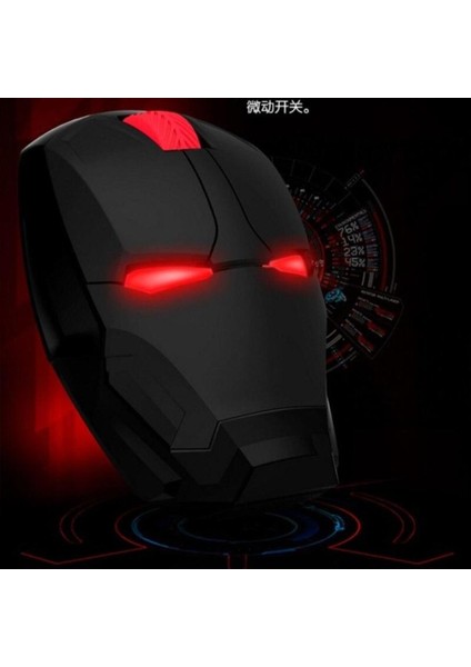 M8 2.4 Ghz Iron Man Tasarımlı Kablosuz Sessiz Kırmızı Işıklı Mouse modelleri