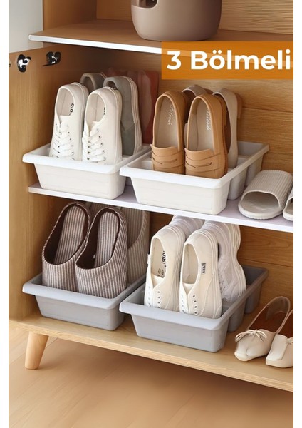 3 Bölmeli Ayakkabı Düzenleyici, Gri modelleri