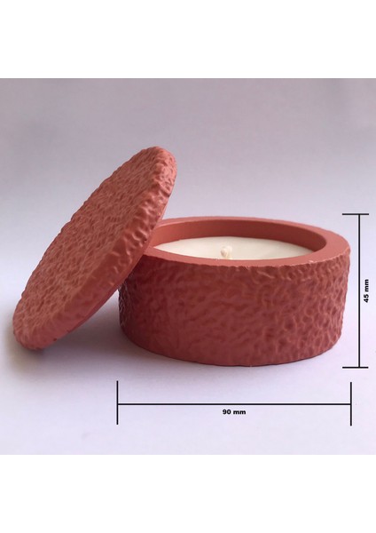 Lavanta Kokusu Ile Zenginleştirilmiş Aromaterapi Mumu,beton Saksılı Kokulu Meditasyon Mumu