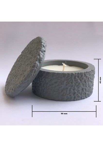 Lavanta Kokusu Ile Zenginleştirilmiş Aromaterapi Mumu,beton Saksılı Kokulu Meditasyon Mumu