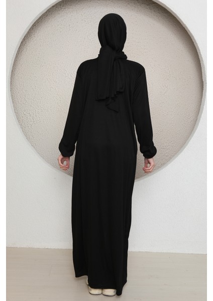 Tek Parça Başörtülü Düz Renk Kadın Namaz Elbisesi fiyatları
