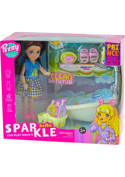 Oyunca Bebek Bella Banyo Seti 8 Parça