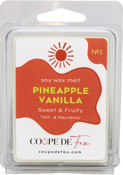 No.1 Pineapple Vanilla Koku Barı 72 gr - Koku Tableti - Wax Melt