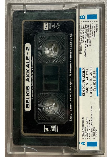 Belkıs Akkale Türkü Türkü Türkiyem 2 Kaset (Orjinal Dönem Baskı) fiyatları