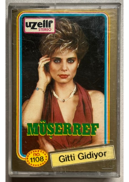 Müşerref Tezcan Gitti Gidiyor Uzelli 1108 Kaset (Orjinal Dönem Kağıt Baskı)